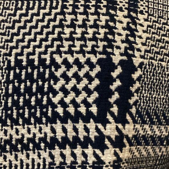 Prose & Poetry Navy Blue & White Plaid Drop Waist Shift Dress Size M - Picture 12 of 14